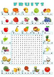 Fruits Wordsearch Learning English For Kids English Lessons For Kids English Worksheets For Kids