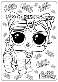 They show a great interest towards building such habits in their children. Printable Lol Surprise Shorty Kitty Coloring Pages