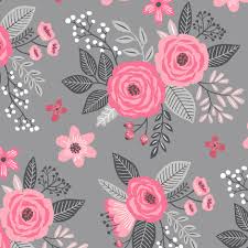 You'll receive email and feed alerts when new items arrive. Colorful Fabrics Digitally Printed By Spoonflower Vintage Antique Floral Flowers Pink On Grey Floral Illustrations Floral Fabric Flower Patterns