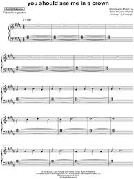 Можно изменить тональность и скорость воспроизведения. You Should See Me In A Crown Sheet Music 6 Arrangements Available Instantly Musicnotes