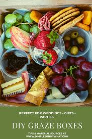 These grazing table ideas are all suitable for any event. How To Create Mini Graze Boxes With Tips Supply Resources Dimplesonmywhat