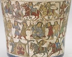A Saljuq Mina I Beaker Kashan Iran Late 12th Century Sanat