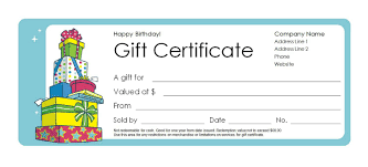 Birthday Gift Certificate Template Microsoft Word Pin On Certificate Template