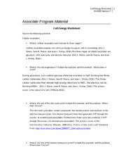 Cellular respiration and cell energy worksheet. Cell Energy Worksheet Is Done Cell Energy Worksheet Sci 230 Version 7 Associate Program Material Cell Energy Worksheet Answer The Following Course Hero