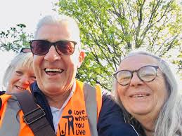 Some of the heros at the Davison trail of lights