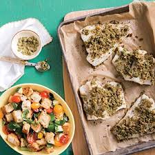 Olive And Pesto Crusted Cod Recipe Recipe Cod Recipes Cooking Light Recipes Cooking Light Magazine Recipes