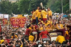 Catholic devotees observe physical distancing while attending mass on the feast day of the black nazarene, outside quiapo church. Feast Of The Black Nazarene Procession 2021 Love Pilipinas