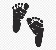 Download Transparent Baby Silhouette Png Free Baby Footprint Svg Png Download Vhv
