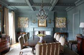 Designer tiffany brooks added bold art and geometric drapes to. New York Tiffany Blue Wallpaper With Wooden Chests 990x652 Wallpaper Teahub Io
