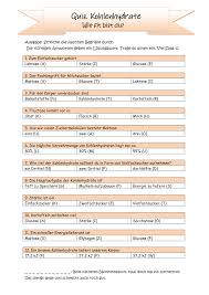 Kohlenhydrate Mulitple Choice Quiz Mit Losungswort Unterrichtsmaterial In Den Fachern Biologie Hauswirtschaft In 2020 Hauswirtschaft Quiz Unterrichtsmaterial