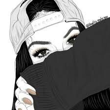 Swagg Image 4219744 Par Loren Sur Favim Fr Tumblr Drawings Tumblr Outline Girl Drawing