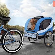 Happypet Hundeanhanger Fahrradanhanger Fur Hunde Hundefahrradanhanger Inkl Anhangerkupplung Regenschutz Navy Blau Amazon De Haustier