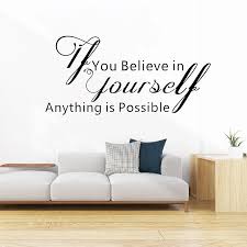 Agar kalian semua tambah semangat dalam memperdalam kemampuan bahasa inggris, janganlah sampai kelewatan dalam mempelajari vocabulary atau kosa kata inggris baru setiap waktu. Jika Anda Percaya Pada Diri Sendiri Bahasa Inggris Huruf Stiker Dinding Untuk Rumah Ruang Tamu Kamar Tidur Dekorasi Dinding Decal Teks Diy Wallpaper Wall Stickers Aliexpress