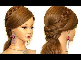 Easy Prom Hairstyles For Long Hair Romantic Bridal Hairstyle Youtube Sac Ve Makyaj Dugun Sac Modelleri Sac Orguleri