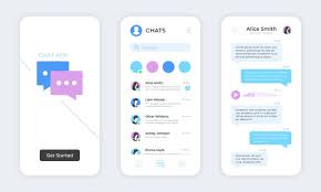 Chat App Text Messaging Mobile Application Ui Online ...