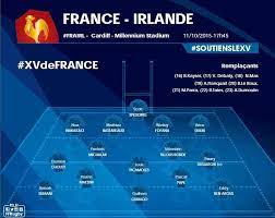 Vendredi 30 octobre 2015 21h00 au stade olympique. Coupe Du Monde 2015 France Irlande Dusautoir Picamoles Et Maestri Titulaires Pour La Petite Finale Actu Toulouse