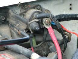 He took the wires off the ignition/starter relay (aka starter solenoid) mounted on the passenger side fender. Fender Mounted Starter Solenoid Wiring Is This As Messed Up As I Think It Is Diesel Truck Forum Oilburners Net