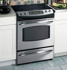 Ge Profile 30 Slide In Electric Range Js968skss Flat Top Stove New Stove Interior Design Classes