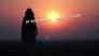 ECO by Carlos Simpson Music. Woman in front of the sunset.