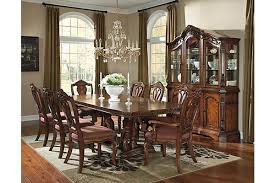 The Ledelle Dining Table From Ashley Furniture Homestore Afhs Com With The Rich Old Wo Formal Dining Room Sets Dining Room Sets Formal Dining Room Furniture