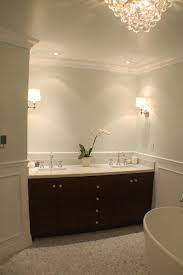 The texture of the wall, the size of the room, and even the practical uses of the room being painted all come into play when choosing a paint for your walls. Walnut Double Vanity Transitional Bathroom Para Paints Infinitely Classy Life Begins At Thirty