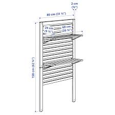 Lack wall shelf mariana the reason i give 1 star is because once installed on the wall the shelf tilts forward. Applaro Wall Panel 2 Shelves Outdoor Brown Stained Brown Ikea