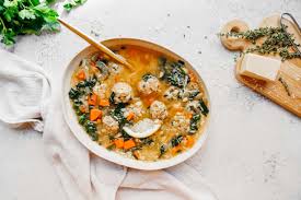 This slow cooker soup is filled with italian sausage, kale, carrots, seasoning, and small pasta. Vegan Italian Wedding Soup Foodbymaria Recipes