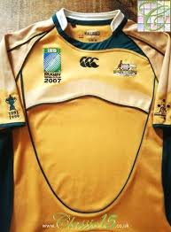 Official Canterbury Australia Home Pro Fit Rugby Shirt From The 2007 International Tournament Sports Tshirt Designs Rugby Shirt Vintage Rugby Shirts