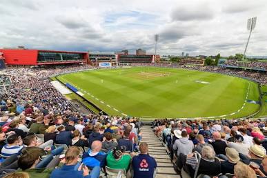 The historic Emirates Old Trafford in Manchester hosts the crucial 2nd T20I match., AI generated