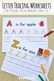 Print out the free printable preschool alphabet activity for summer. Letter Tracing Worksheets Free Handwriting Practice Mary Martha Mama