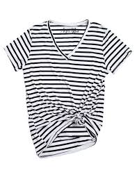 Black And White Striped Tee The White And Black Striped V Neck Basic Tee Black Stripes Tops White Striped Tee Stripe Tee Outfit