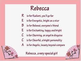 Rebecca Name Google Search Peace And Love Chinese Words Rebecca
