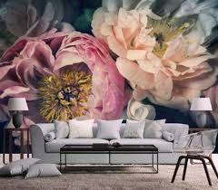 Trend Duvar Kagitlari Bayan Takinti Mural Design Floral Wall Floral Wallpaper