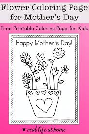 All of our printable online coloring books are free for. Happy Mother S Day Coloring Page Free Printable Flower Coloring Page