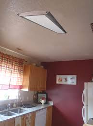 Popular kitchen ceiling lights square fluorescent. Remodelaholic Replacing Florescent Kitchen Light With Can Lights