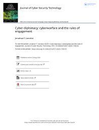 We did not find results for: Pdf Cyber Diplomacy Cyberwarfare And The Rules Of Engagement