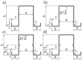 Comparison Of Strength And Stiffness Parameters Of Purlins With Different Cross Sections Of Profiles