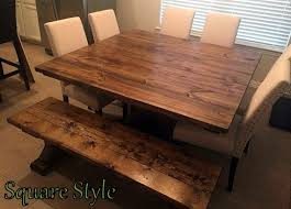 Square Farmhouse Table Pedestal Base Farmhouse Dining Room Table Farmhouse Table Diy Dining Table