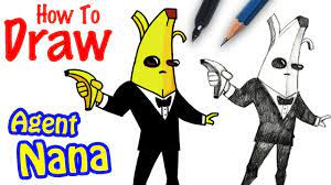 I just couldn't wait to get this out to you today so i'm so excited to share this tutorial. How To Draw Peely S Agent Nana Spray Youtube
