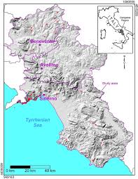 Proiettiamo la città nel futuro alla stregua delle realtà. Map Showing The Benevento Avellino And Salerno Provinces And Unstable Download Scientific Diagram