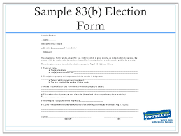 A section 83(b) election is made by sending a letter to the internal revenue service requesting to be taxed on the date the restricted stock was granted or . Getting Your Accounting World In Shape Scott B Kaplowitch Partner Edelstein Ppt Download