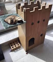 We Believe Many Of You Will Want One Of These This Is The Princess In Her New Fortress When We Just Got Her As A Kitt Cat Castle Diy Cat Tent