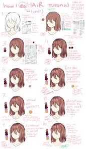 How to shade manga hair two ways. Hair Coloring Tutorial By Amberart259 On Deviantart