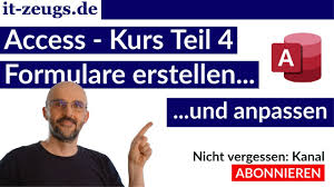 Nachdem sie sich überlegt haben, welche informationen in der datenbank verwaltet werden sollen, verteilen sie die daten sinnvoll in den spalten. Tutorial Access Datenbank Fur Einsteiger Mit Videos