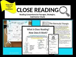 Reading Comprehension Passages With Close Reading Strategies Ccss Rl 4 1