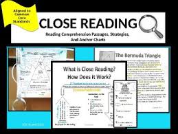 reading comprehension passages with close reading strategies ccss rl 4 1