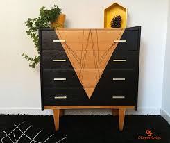 Meuble De Rangement Vintage En Bois Orange Et Gris Vendu Mobilier De Salon Meuble Deco Meuble Vintage