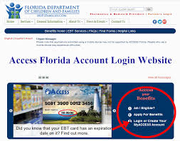 If your ebt card has been lost, stolen or is no longer working, you should call the appropriate customer service number listed above to request a replacement card. Access Florida Account Login Www Myflorida Com Accessflorida