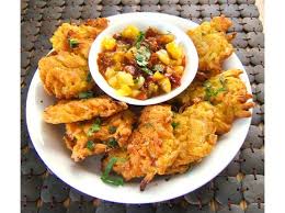Indian Restaurant Style Onion Bhaji Deep Fried Onion Fritters Recipe Deep Fried Food Com Onion Bhaji Indian Food Recipes Fritters