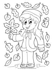 Includes images of baby animals, flowers, rain showers, and more. Fall Coloring Pages Free Printable Pdf From Primarygames